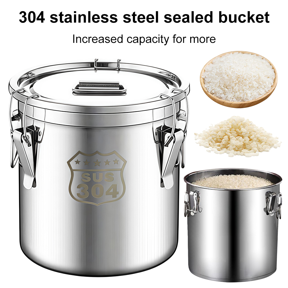 Food Storage Restaurant - Seau de rangement en acier inoxydable