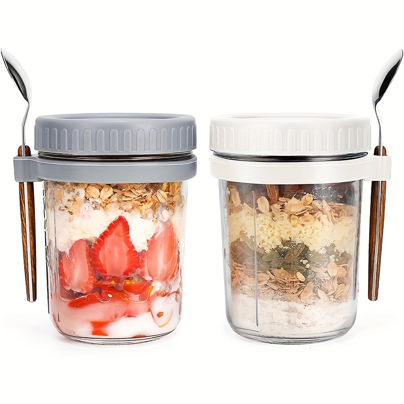 Food Storage Glass - Tasse à flocons d'avoine en verre,