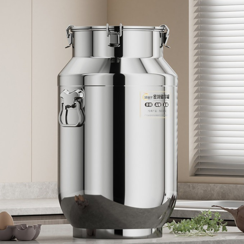 Xl Food Storage Containers With Lids - Boîte hermétique en acier inoxydable de