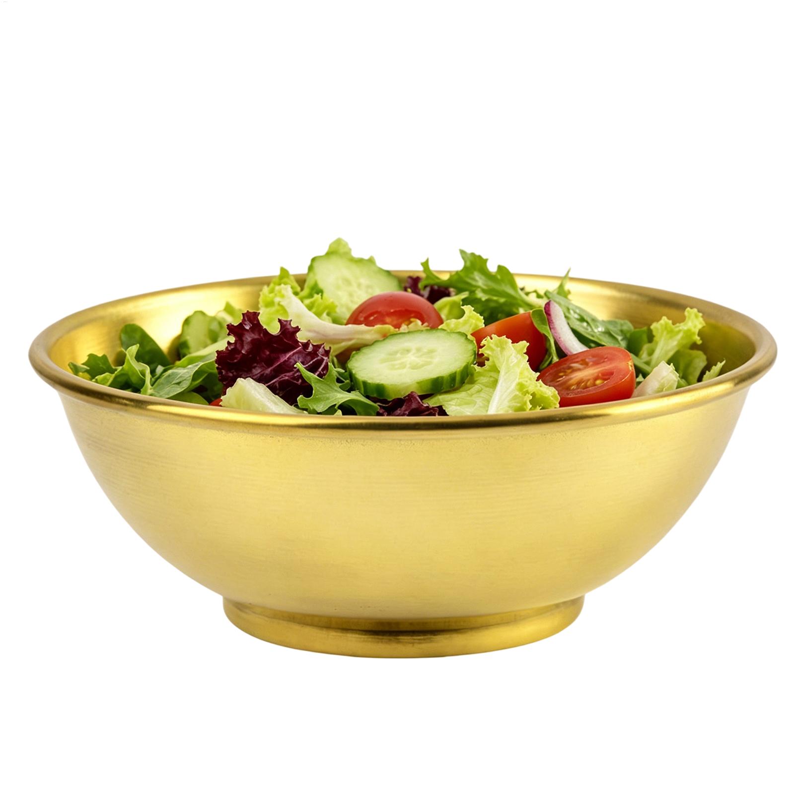 Food Storage Home - Grand saladier en cuivre pour mélanger,