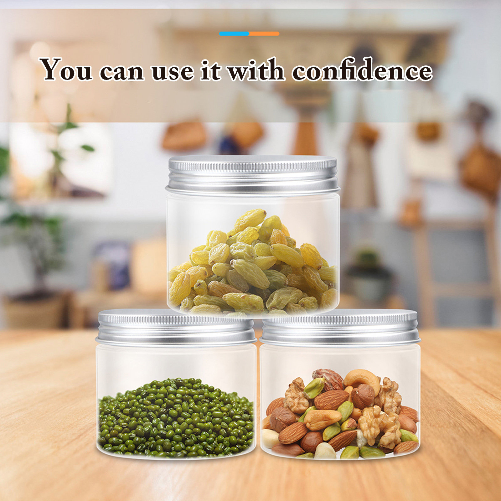 Food Storage Lid - Ensemble de 12 bocaux de conservation