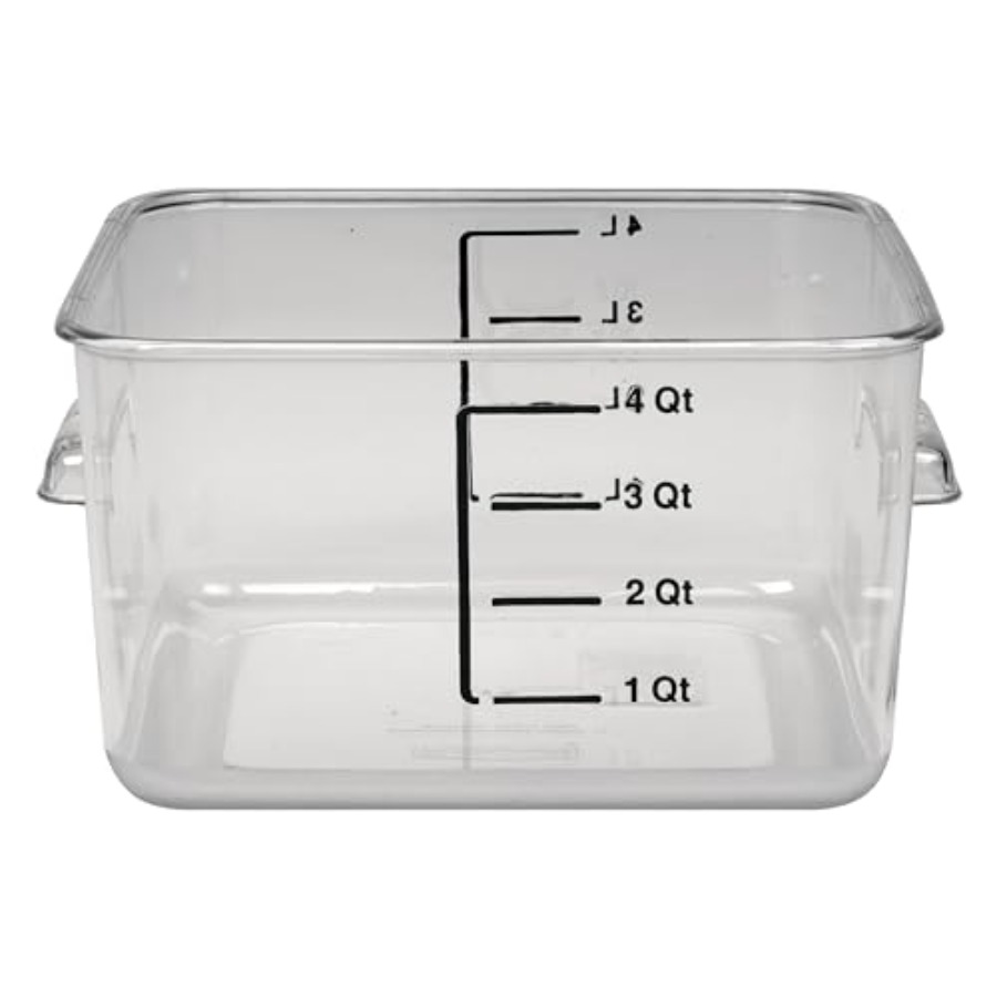 Food Storage 4 Quart - Conteneur de stockage alimentaire carré pour