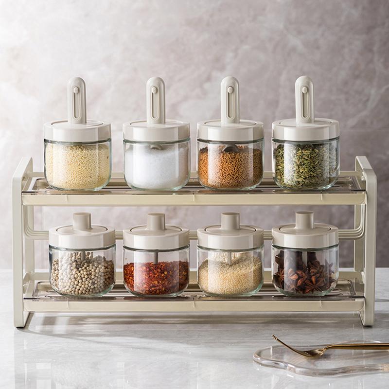Xl Food Storage Containers With Lids - Ensemble de pots d'assaisonnement pour la