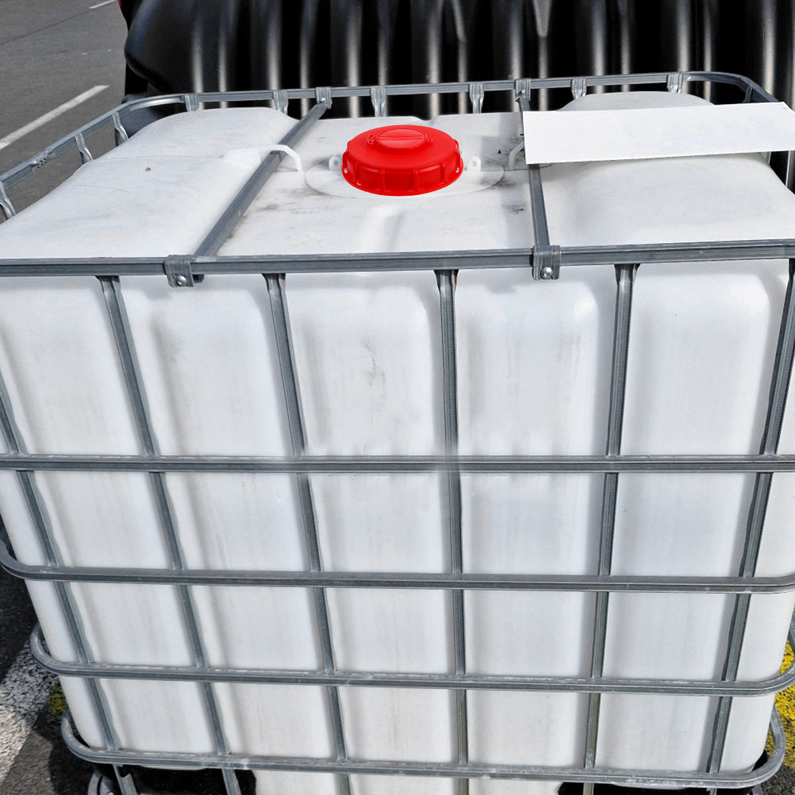 Food Storage Lid - Couvercle rouge pour IBC de 16,2