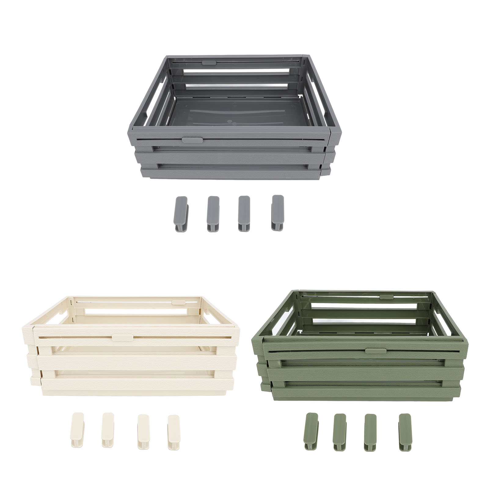 Stackable Pantry Bin - Boîte de rangement rétractable, poubelle de