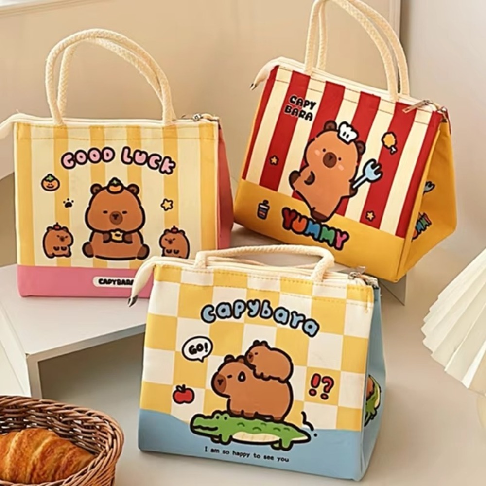 Food Storage Keep Warm - Kawaii Capybara sac à déjeuner thermique