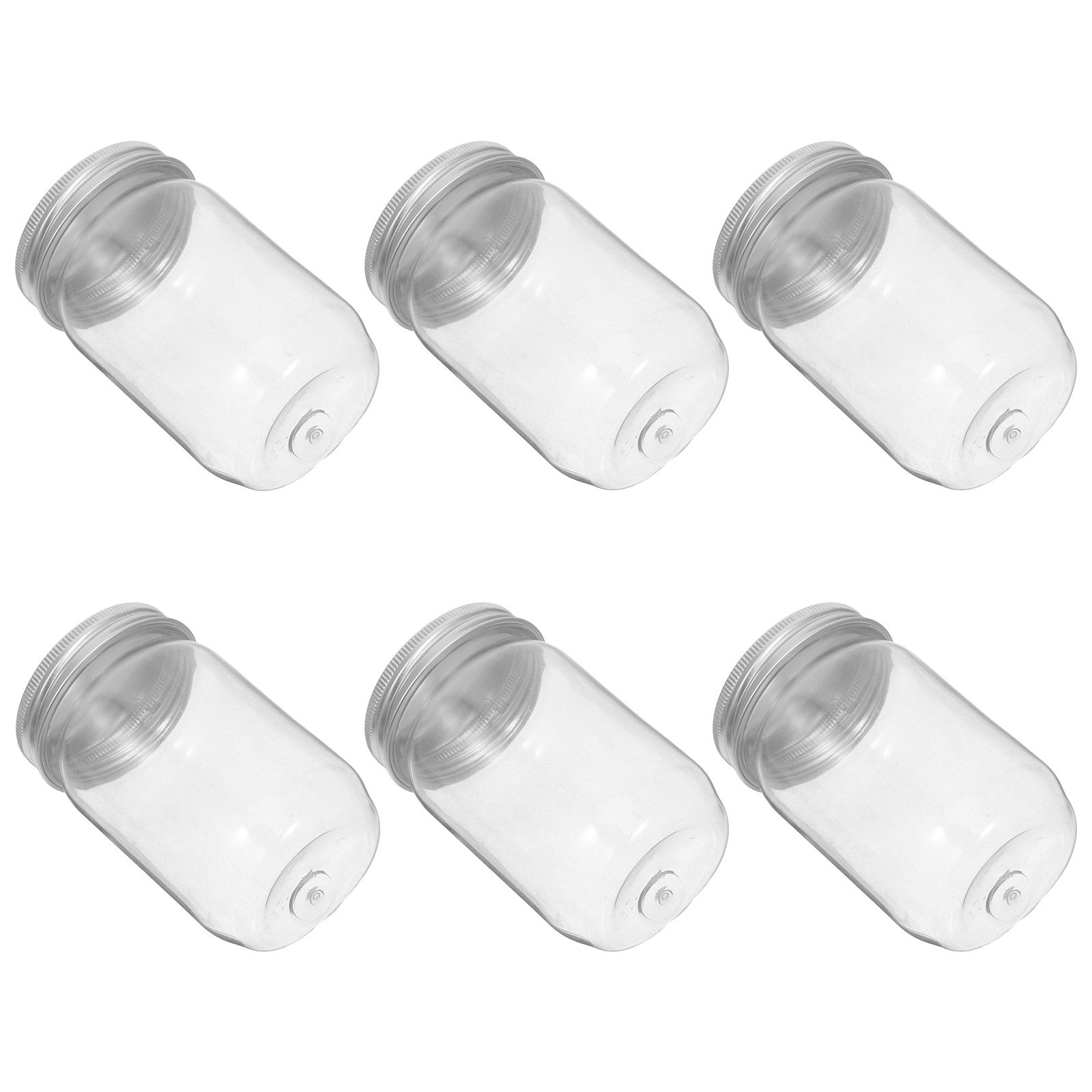 Food Storage Home - 6 pots en plastique transparent avec