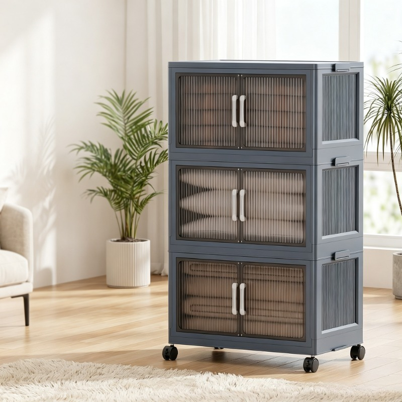 Stackable Pantry Bin - Armoire de rangement pliable à 3