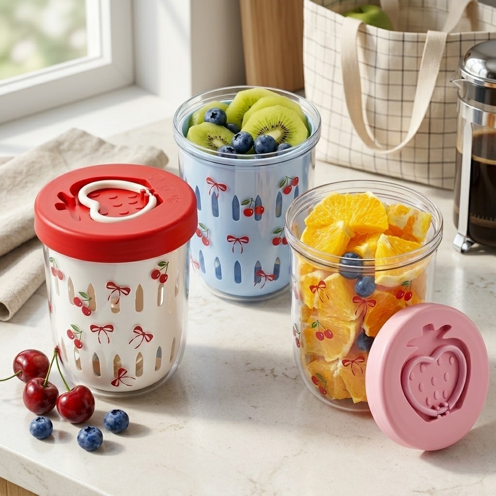 Food Storage Yogurt - Boîte à salade en plastique avec