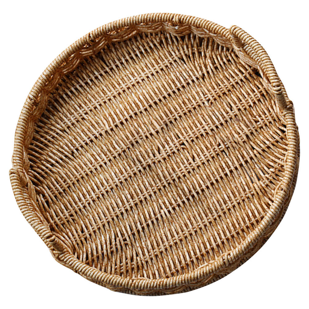 Food Storage Home - Panier à pain rond tissé imitation