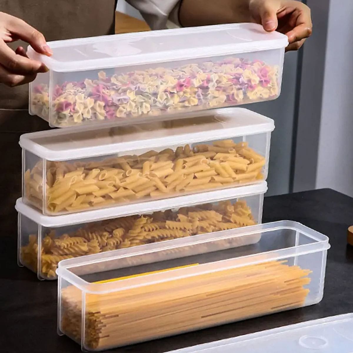 Food Storage For Refrigerator - 1 boîte de rangement transparente en