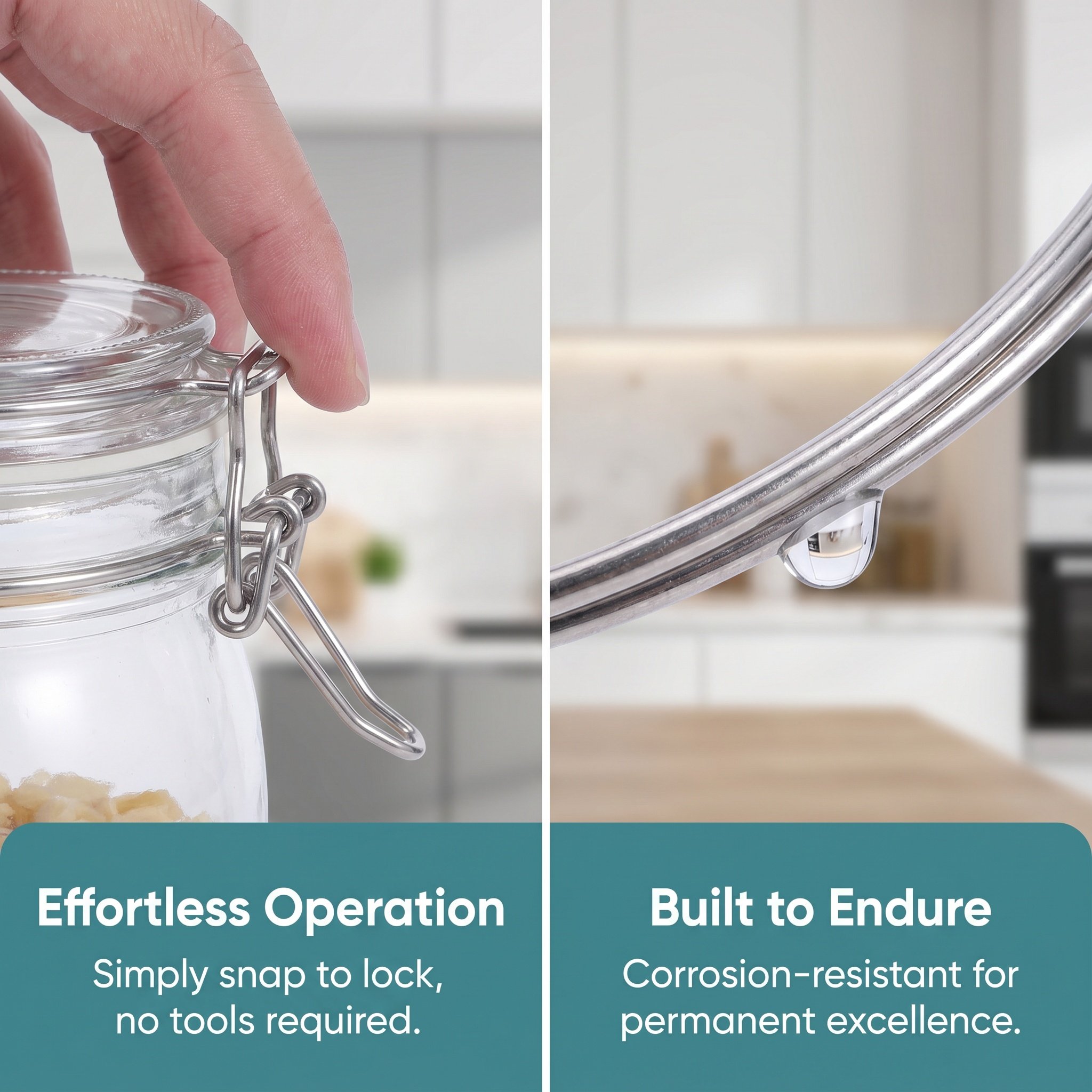 3 pièces de pinces de verrouil - Mason Jar Wide Mouth avis et prix