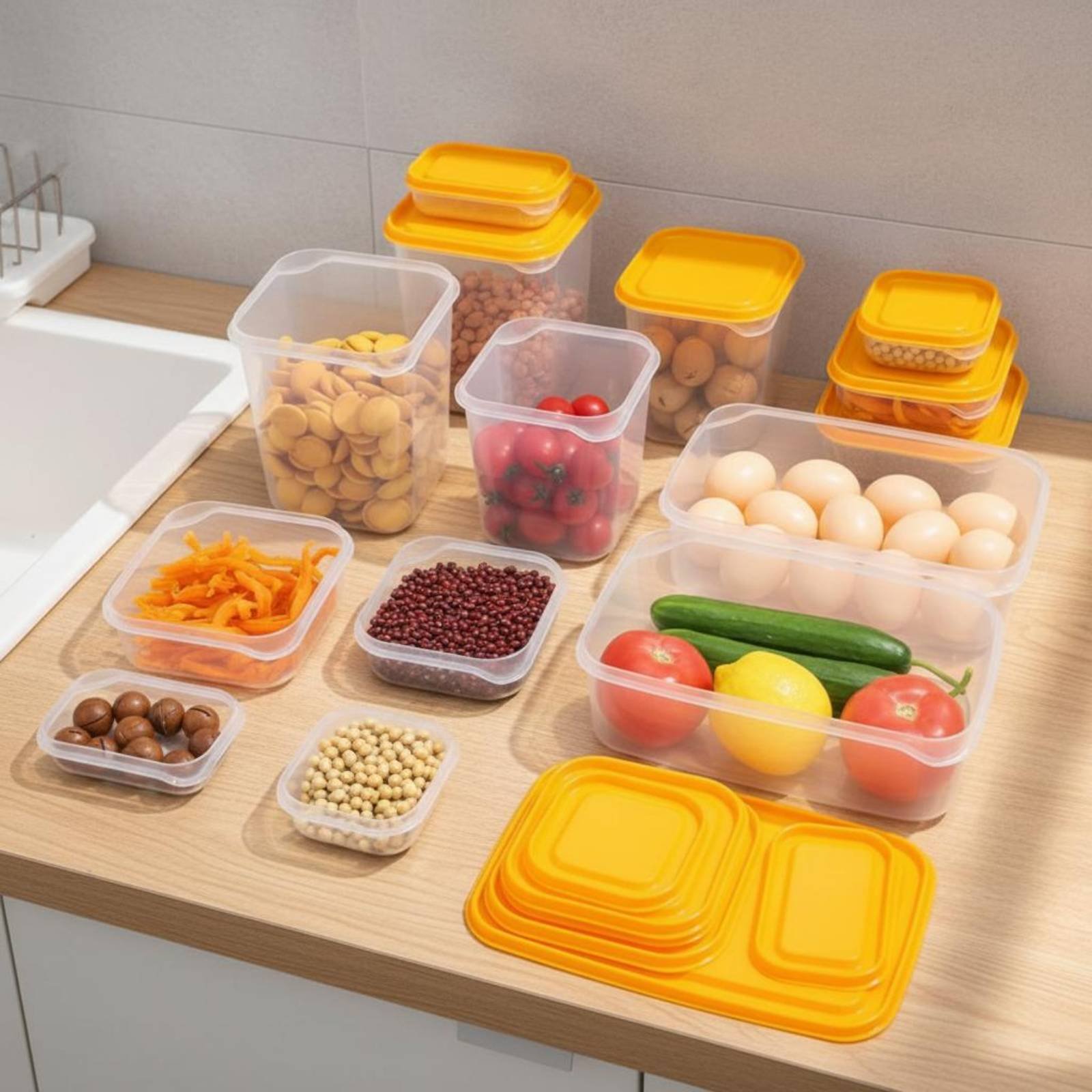 Ensemble de 17 boîtes de range - Food Storage For Refrigerator avis et prix