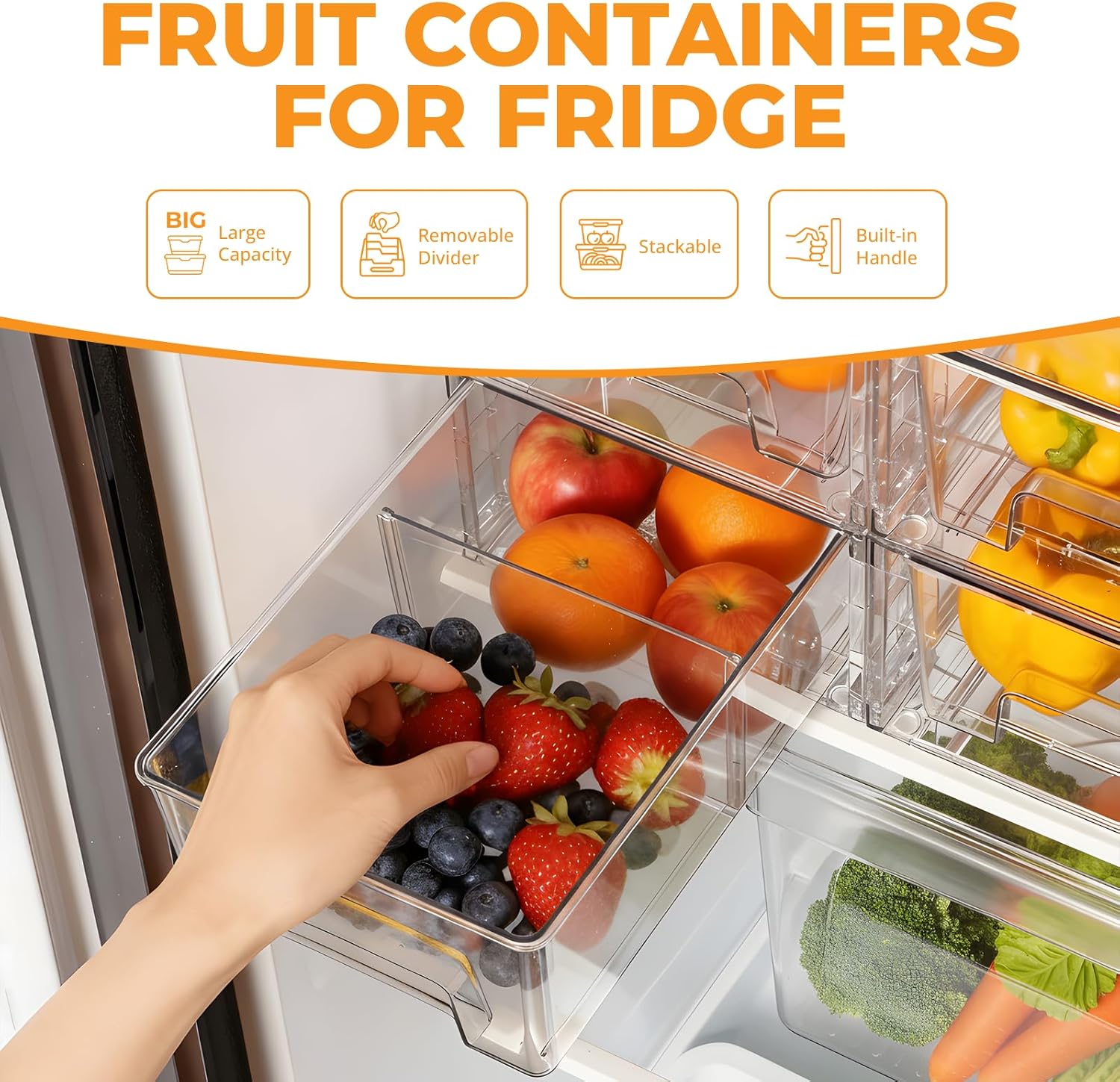 Lot de 2 tiroirs de rangement  - Stackable Pantry Bin avis et prix