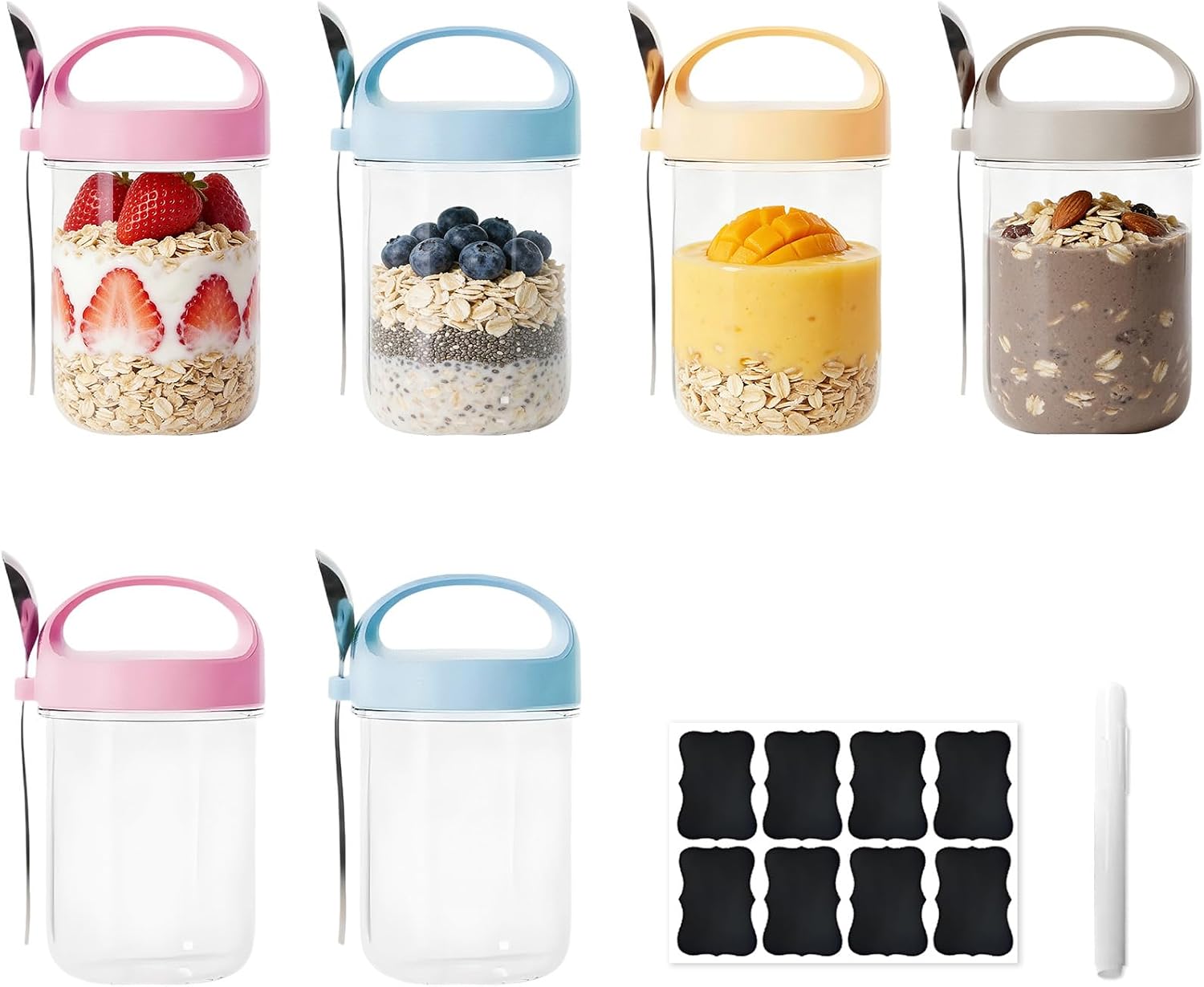 6 bocaux en verre à large ouve - Food Storage Yogurt avis et prix