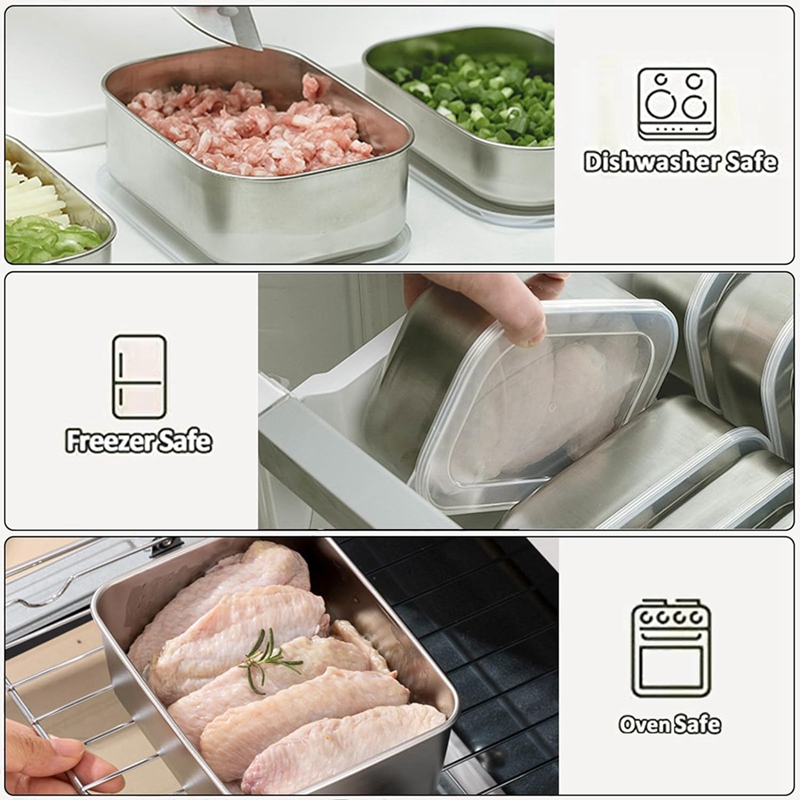 Contenants en acier inoxydable - Food Storage Boxes avis et prix