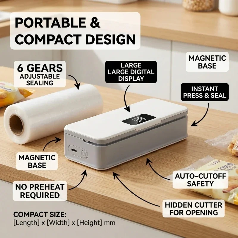 Mini-scelleuse thermique recha - Food Storage Vacuum Sealer Machine avis et prix