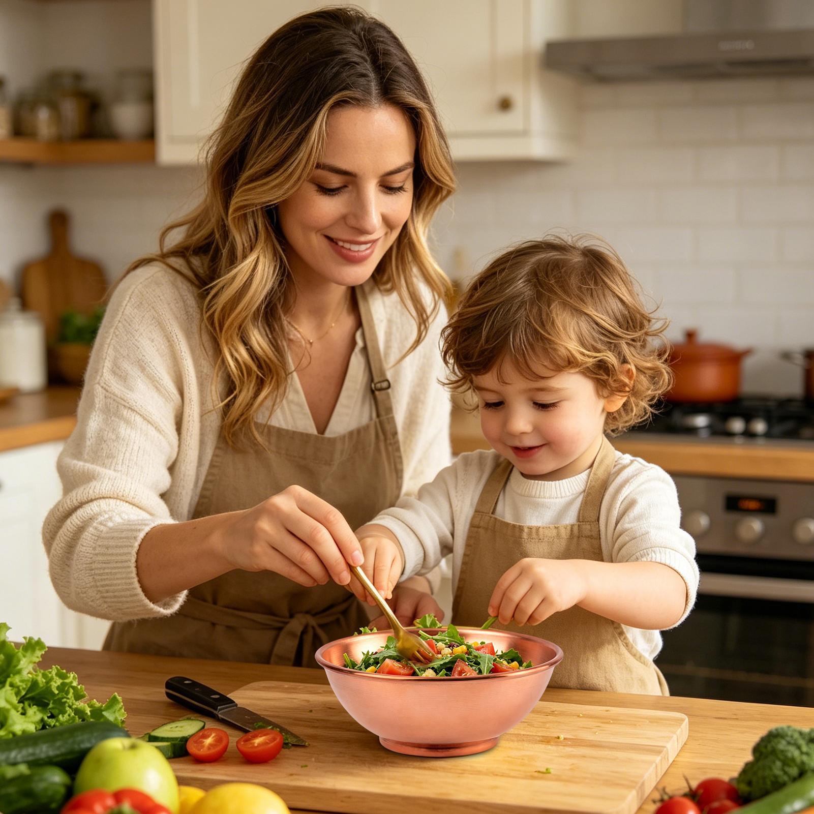 Grand saladier en cuivre pour  - Food Storage Home avis et prix