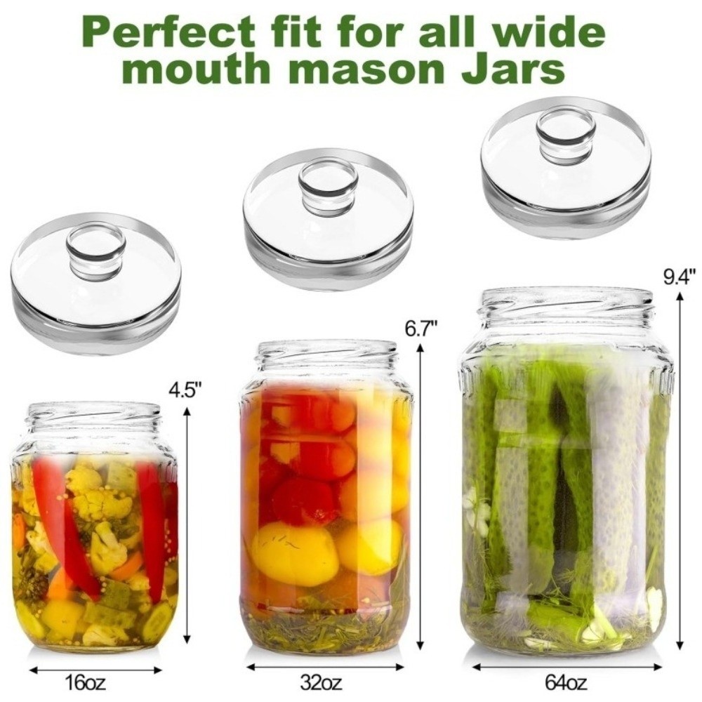 Poids en verre fermentés trans - Mason Jar Wide Mouth avis et prix