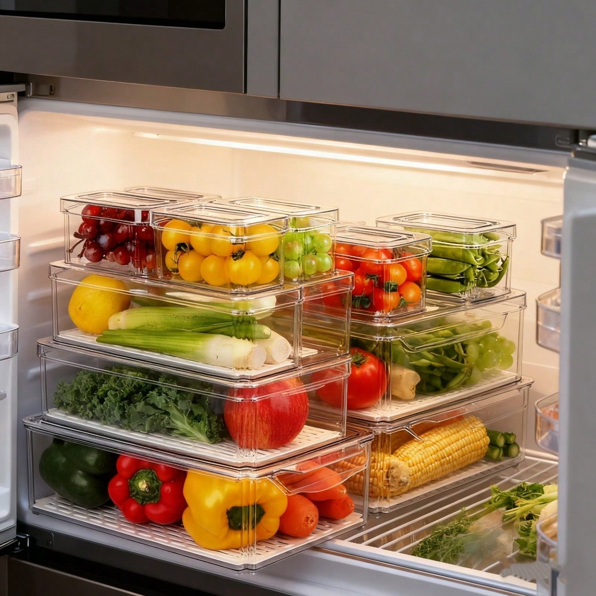 Ensemble de 7 boîtes de rangem - Stackable Pantry Bin avis et prix