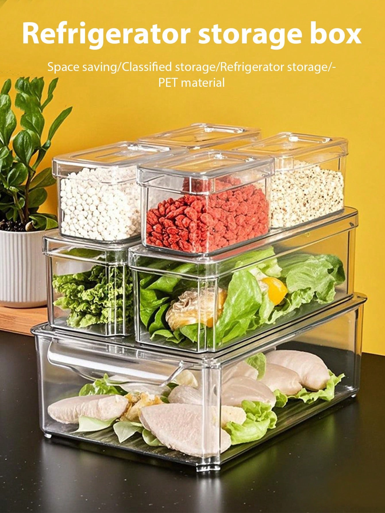 Ensemble de 7 boîtes de rangem - Stackable Pantry Bin avis et prix