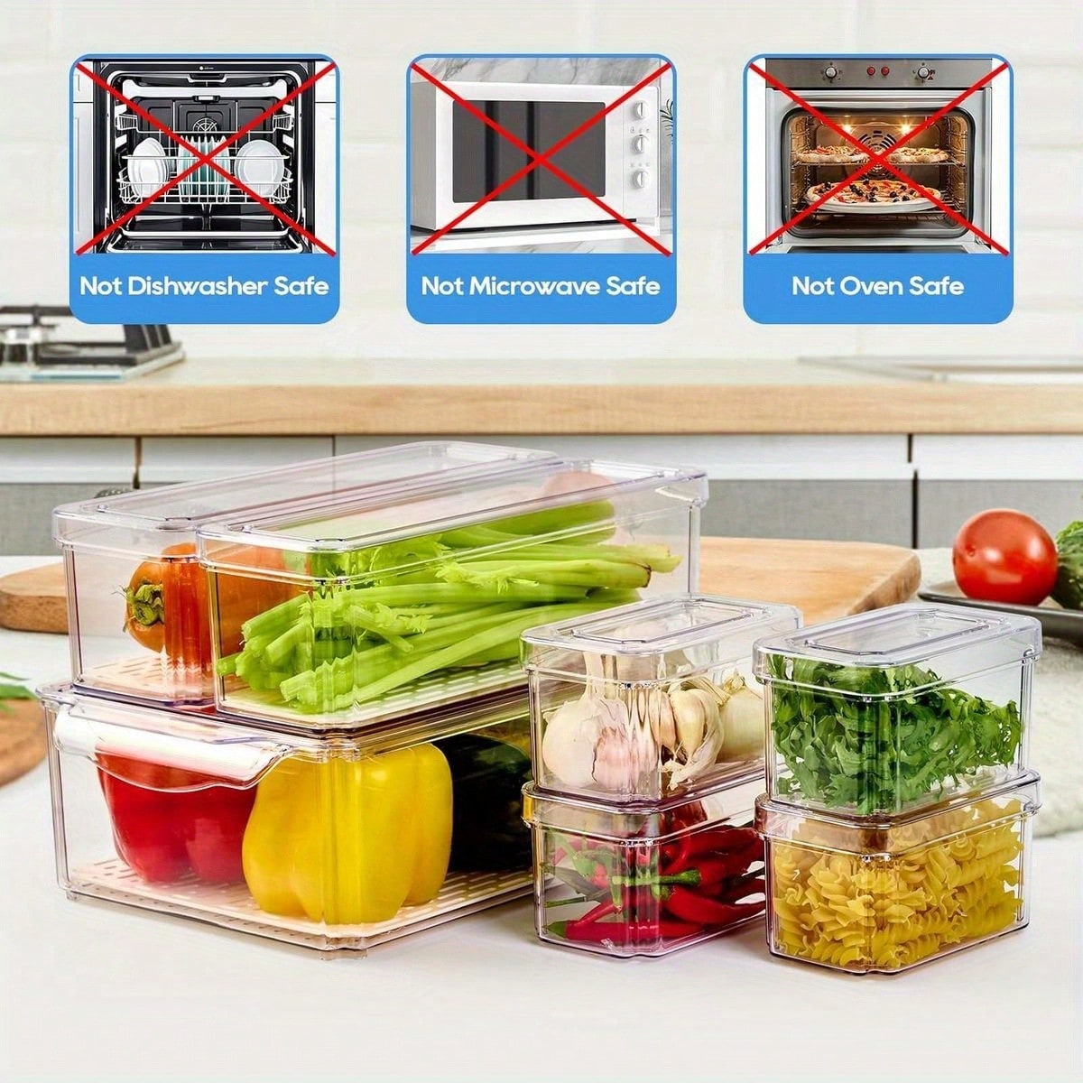 Ensemble de 7 boîtes de rangem - Stackable Pantry Bin avis et prix