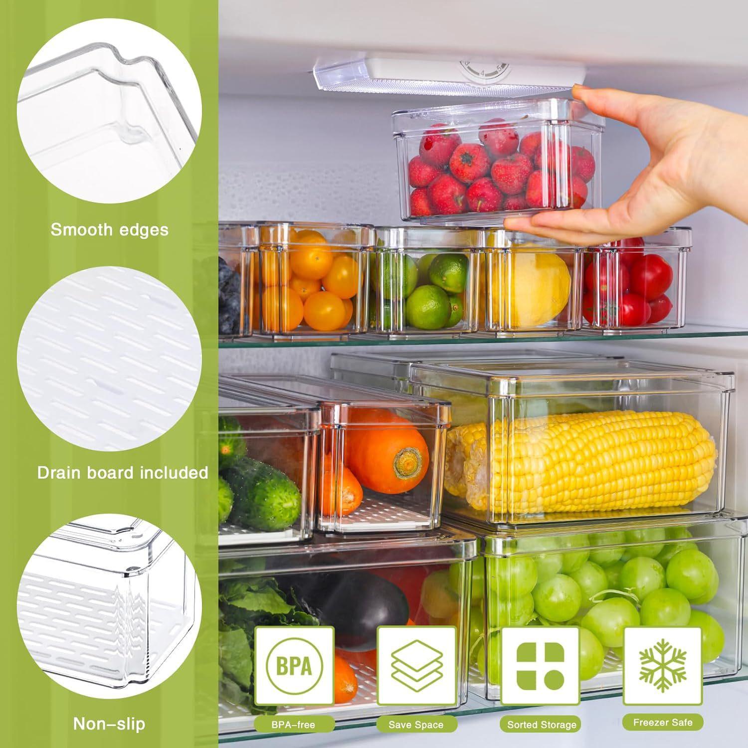 10/14 pièces de bacs de rangem - Stackable Pantry Bin avis et prix