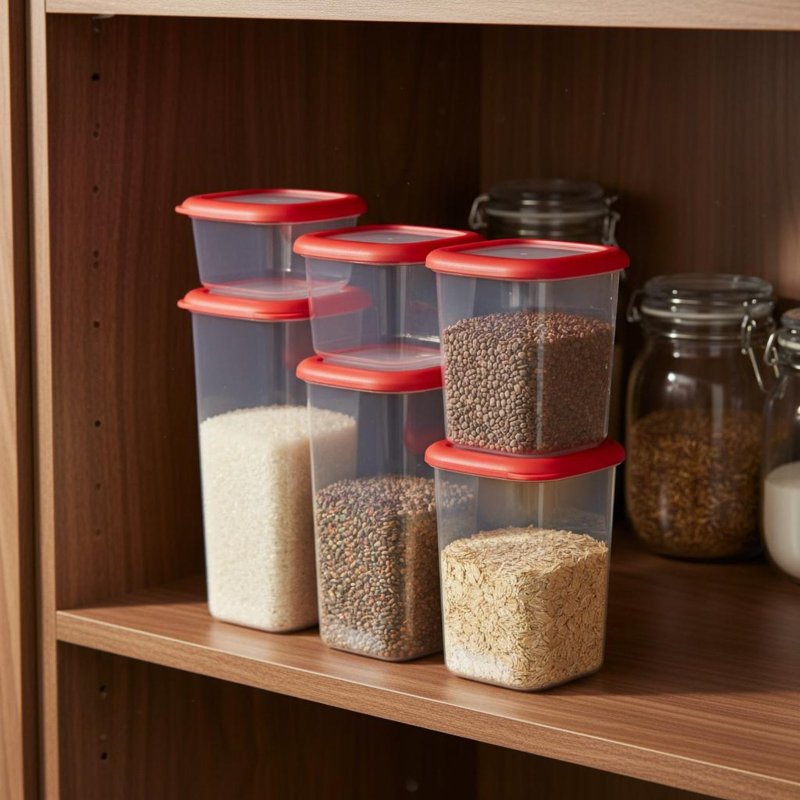 Ensemble de 6 contenants hermé - Stackable Pantry Bin avis et prix