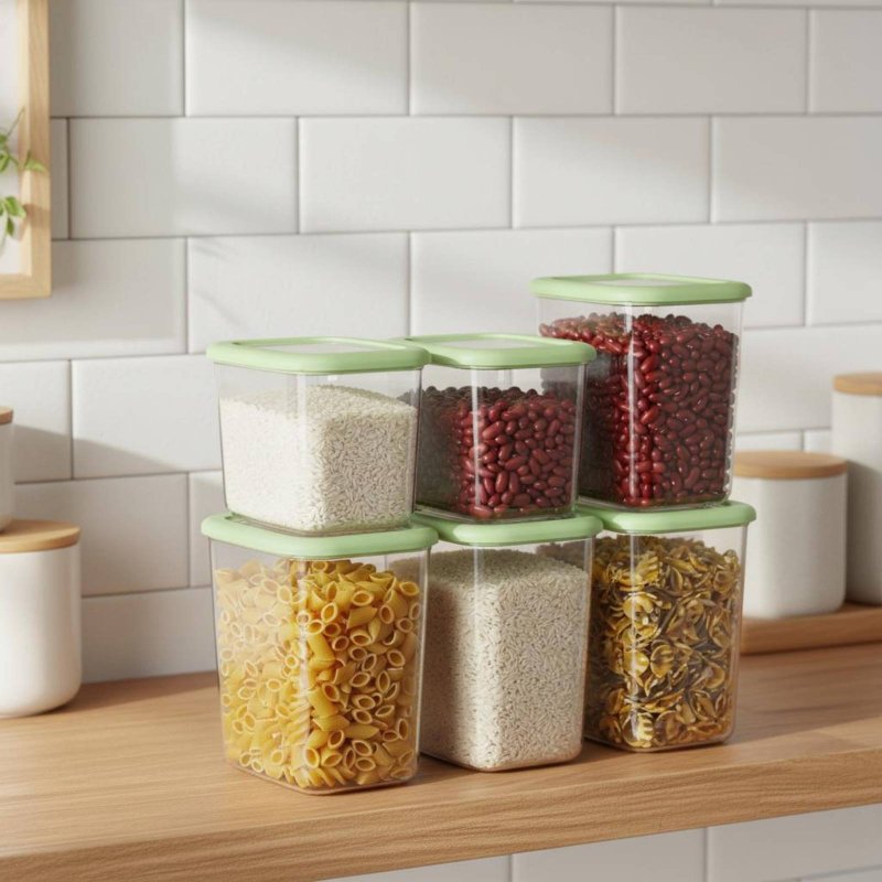 Ensemble de 6 contenants hermé - Stackable Pantry Bin avis et prix