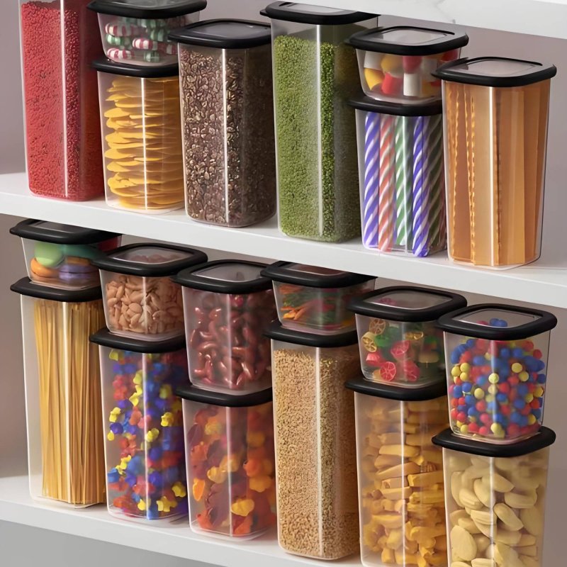 Ensemble de 6 contenants hermé - Stackable Pantry Bin avis et prix