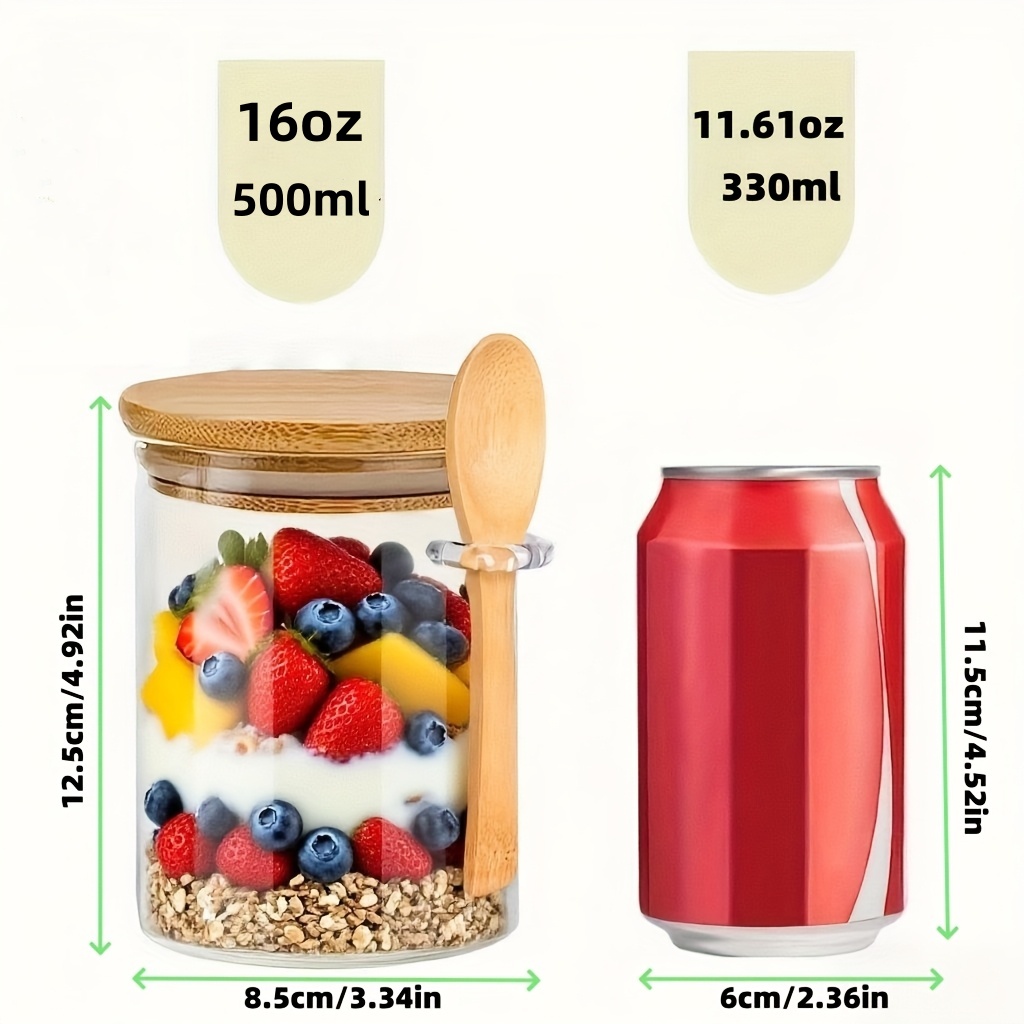 Ensemble de tasses en verre po - Food Storage Yogurt avis et prix