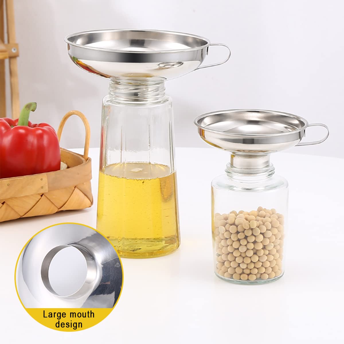 Entonnoir de conserve en acier - Mason Jar Wide Mouth avis et prix