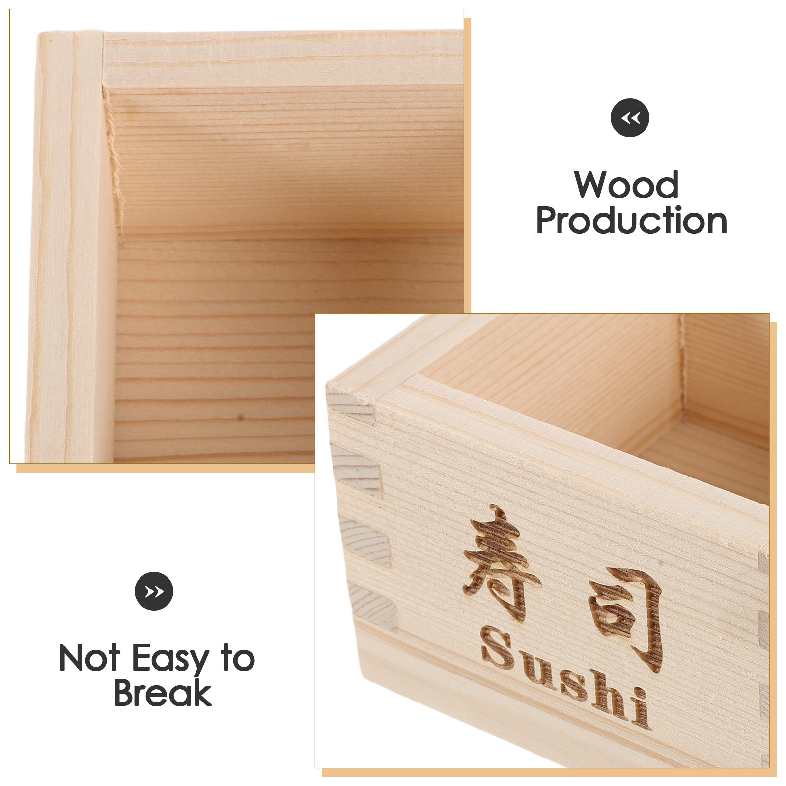 Boîte à saké japonaise en bois - Food Storage Boxes avis et prix