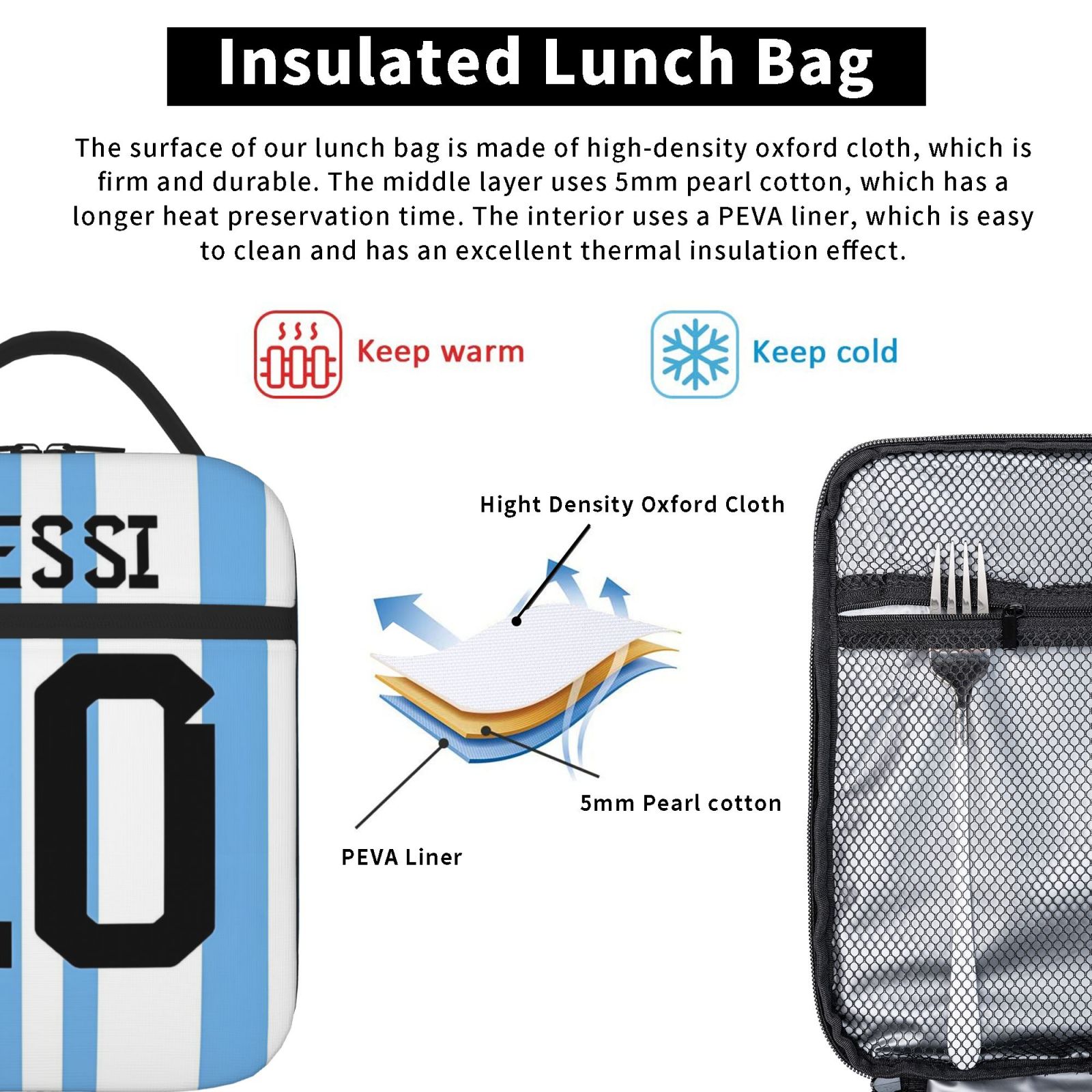 Messis personnalisé 10 Footbal - Food Storage Keep Warm avis et prix