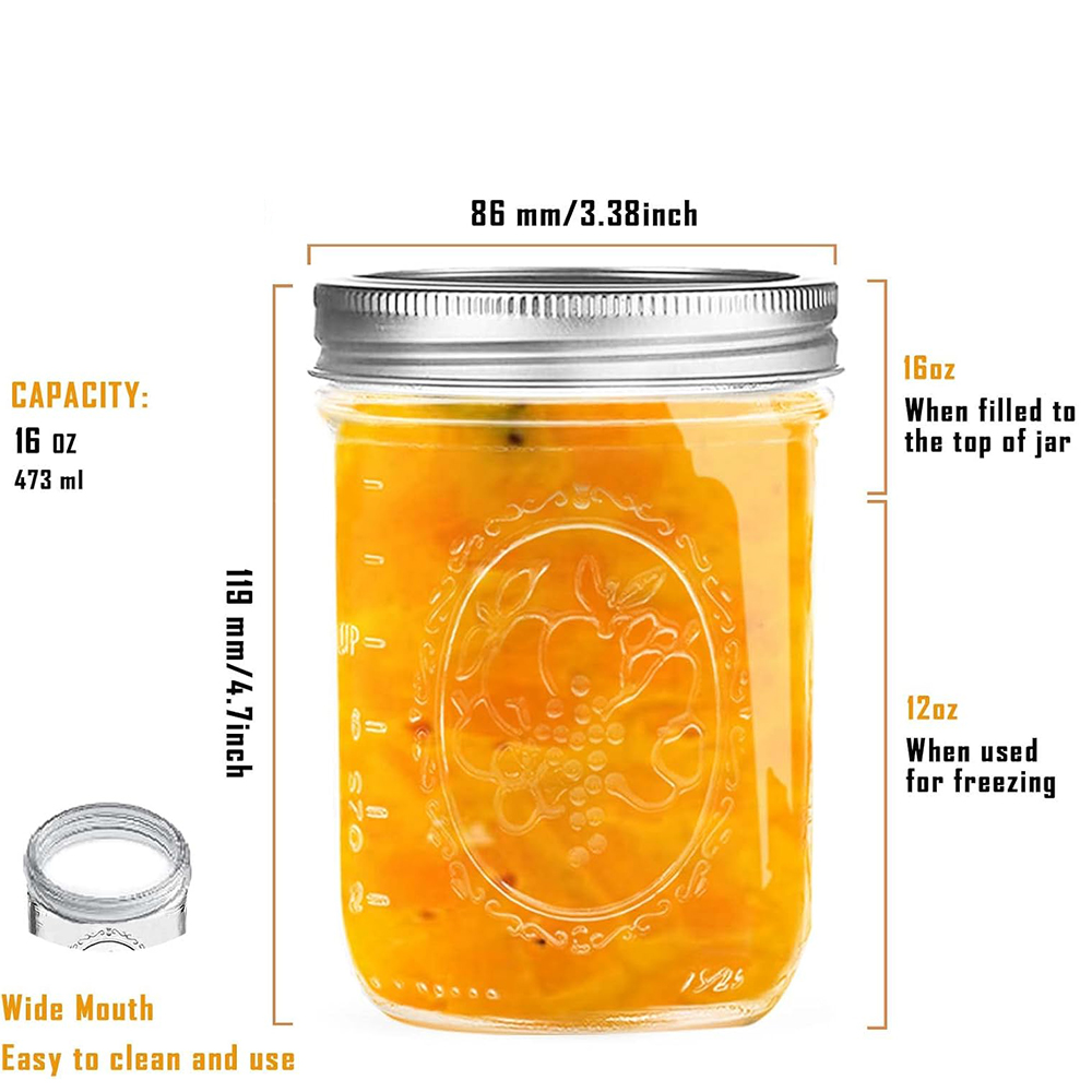 Bocaux Mason à large ouverture - Mason Jar Wide Mouth avis et prix