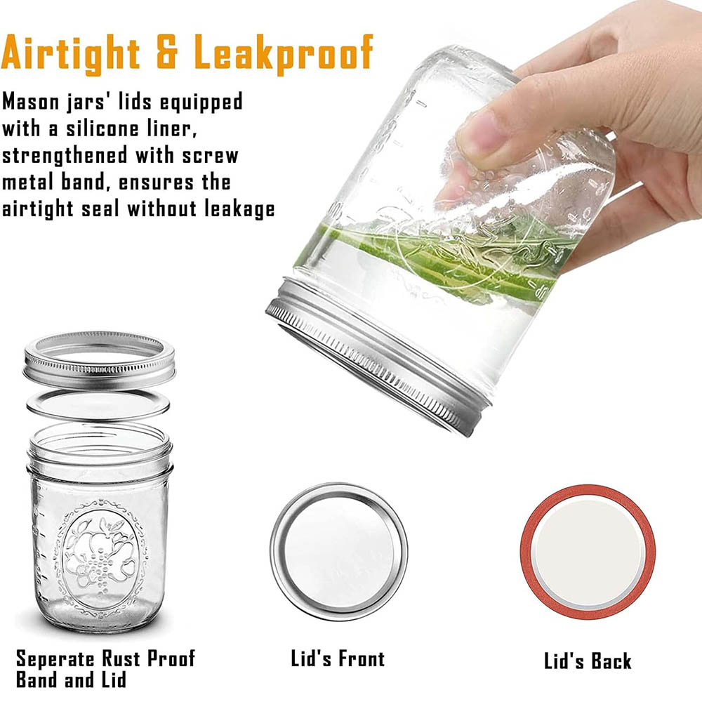 Bocaux Mason à large ouverture - Mason Jar Wide Mouth avis et prix