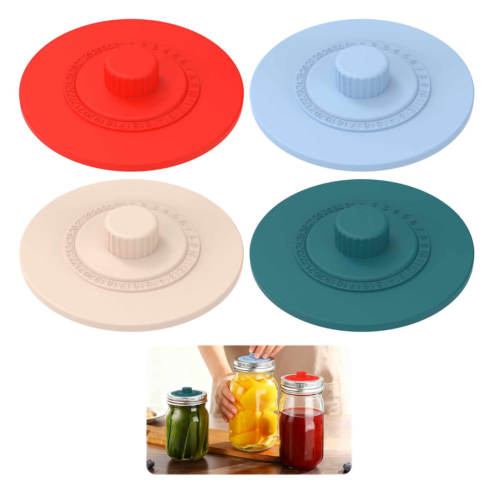 4 couvercles de fermentation e - Mason Jar Wide Mouth avis et prix
