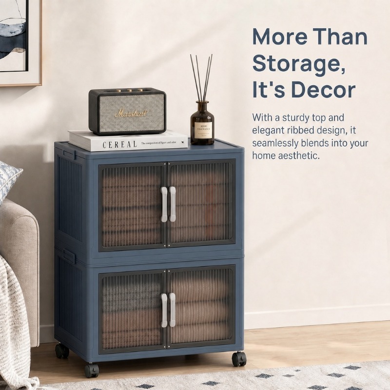 Armoire de rangement pliable à - Stackable Pantry Bin avis et prix