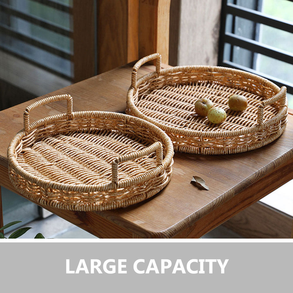Panier à pain rond tissé imita - Food Storage Home avis et prix