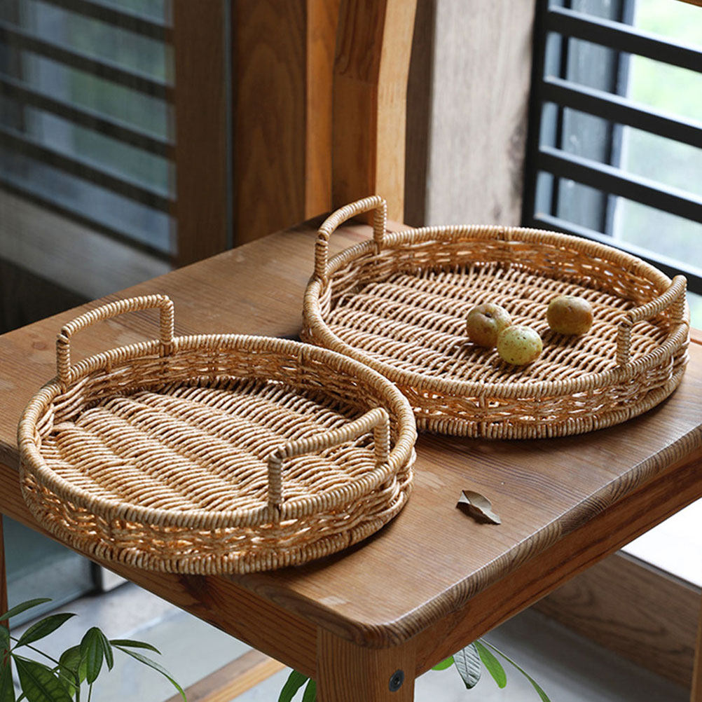 Panier à pain rond tissé imita - Food Storage Home avis et prix