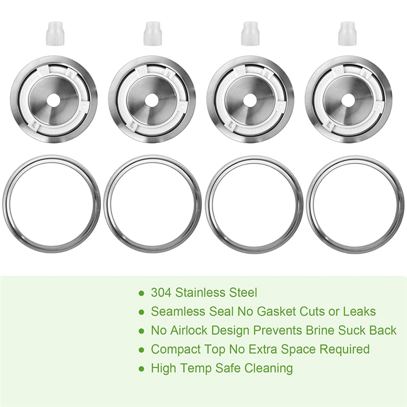 ABLK 4 pièces couvercles de Fe - Mason Jar Wide Mouth avis et prix