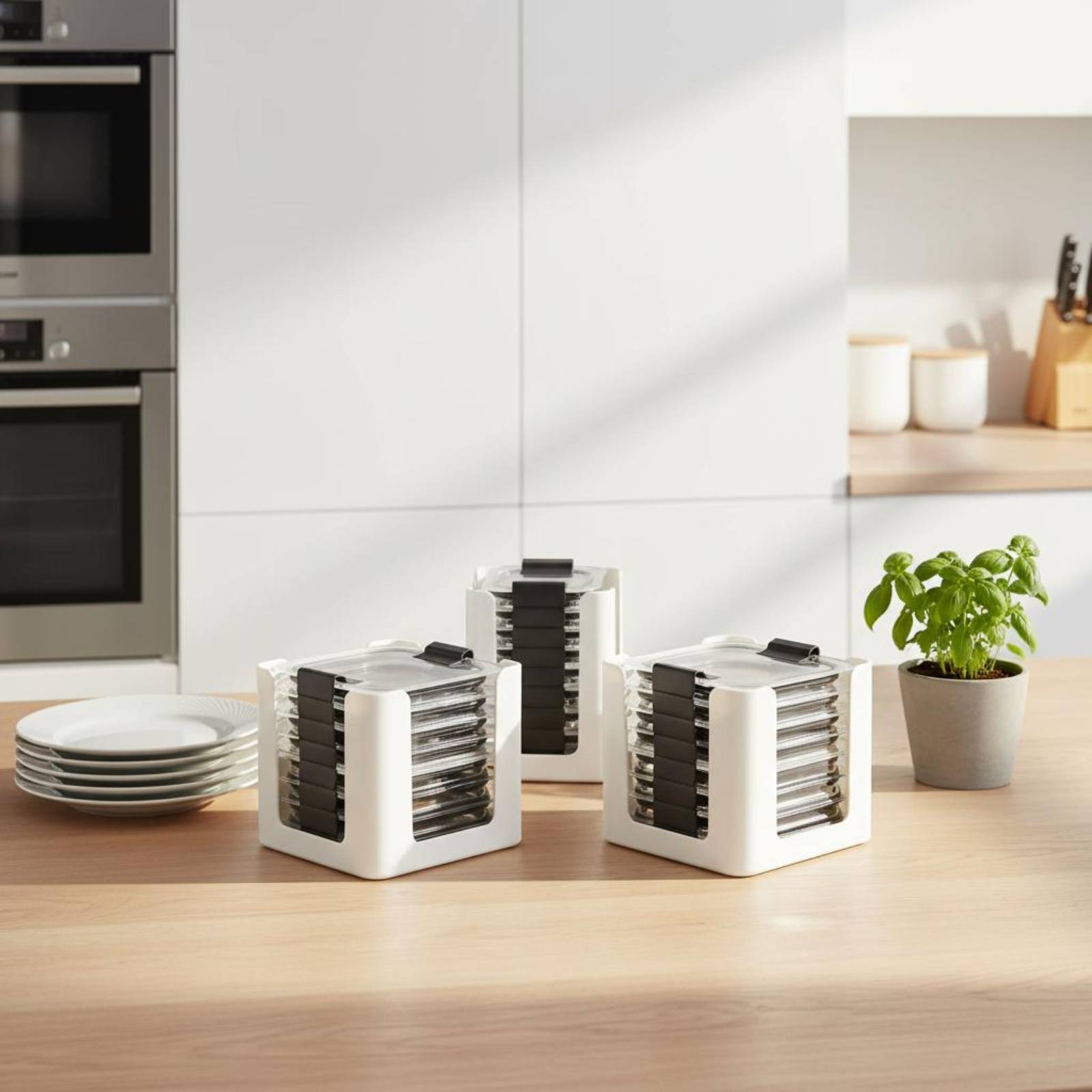 Lot de 3 supports de rangement - Food Storage Lid avis et prix