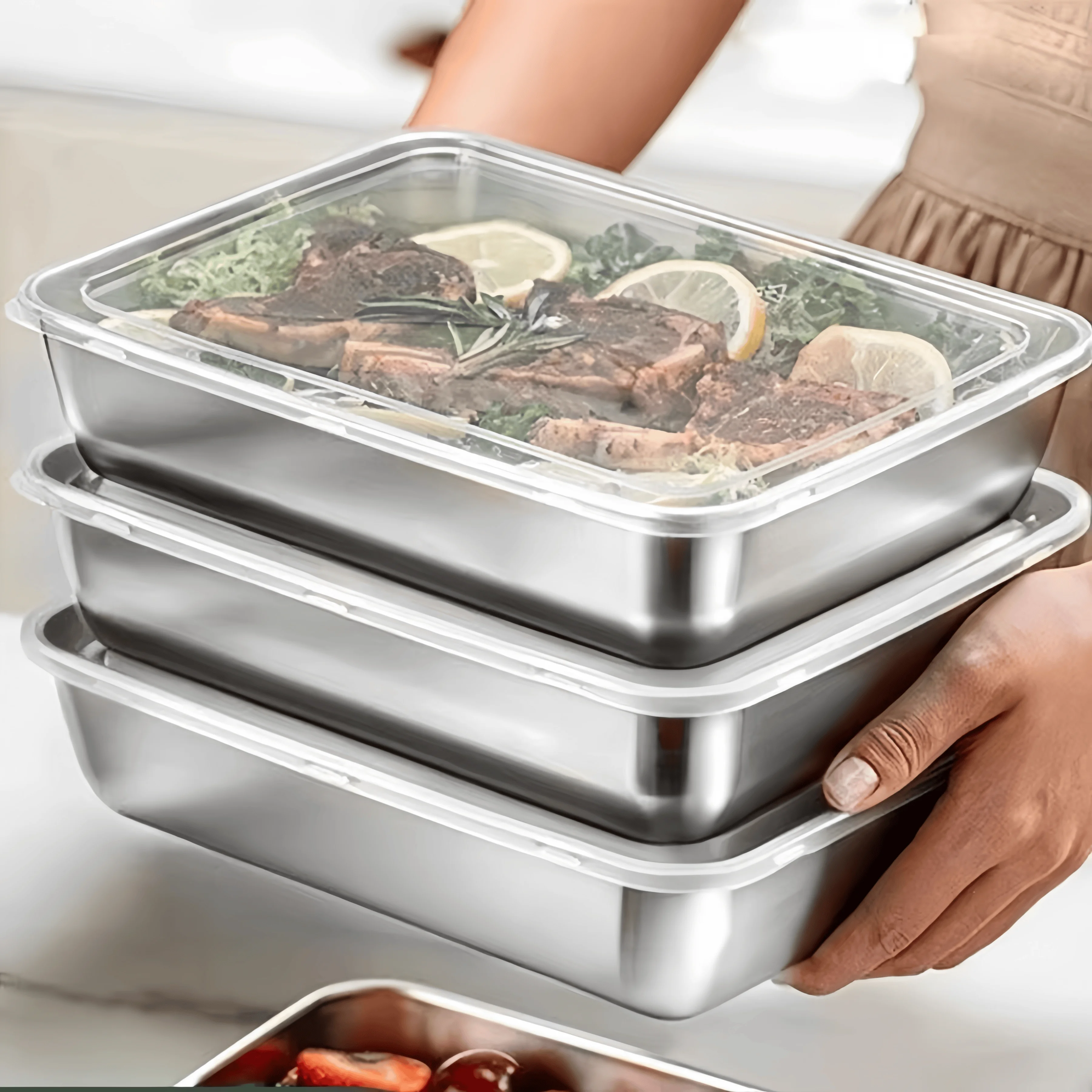 Boîte à lunch scellée en acier - Food Storage For Refrigerator avis et prix