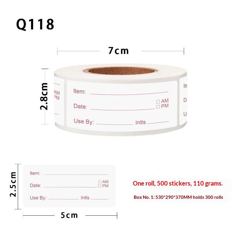 500 pièces/rouleau 5*2,5 cm Au - Food Storage Restaurant avis et prix